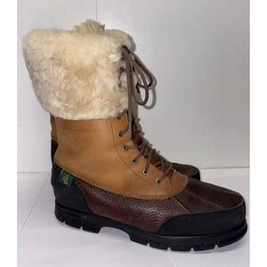 Polo‎ Ralph Lauren Quinta Real Fur Duck Boots Women's Size 8.5
